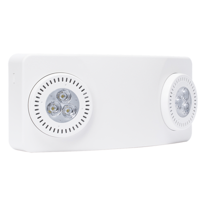 Luz de Emergencia Dual LED / 520 lúmenes / Uso Rudo / Cubierta ABS UL 5VA / Batería 9.6V 3Ah / 90 min Autonomía / Montaje Pared o Techo