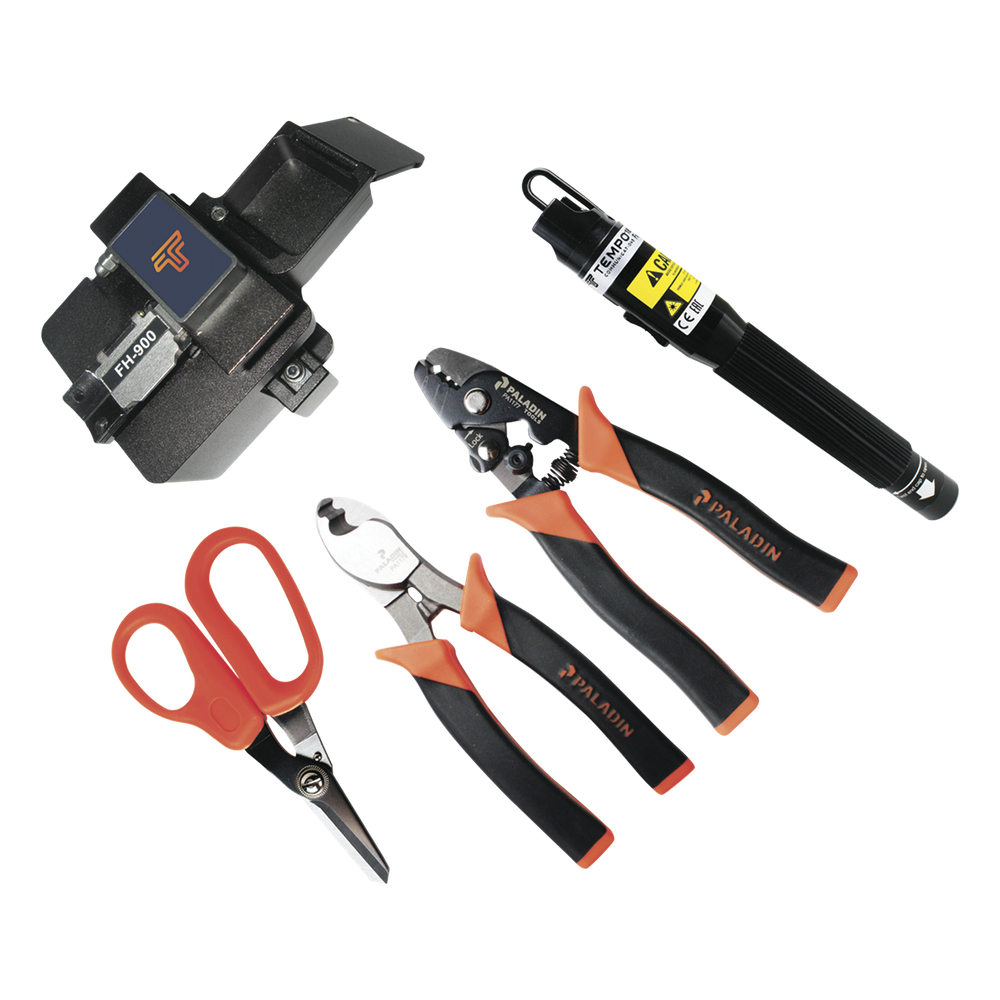 Kit de Herramientas para Terminación de Conectores de Fibra Óptica Prepulidos con Cleaver de 2 Pasos