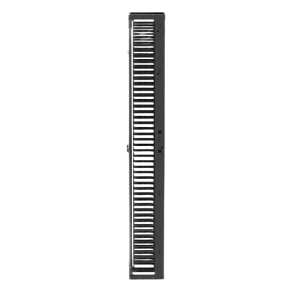 Organizador Vertical PatchRunner™, Sencillo (Solo Frontal), Para Rack Abierto de 45 Unidades, 8 in de Ancho, Color Negro