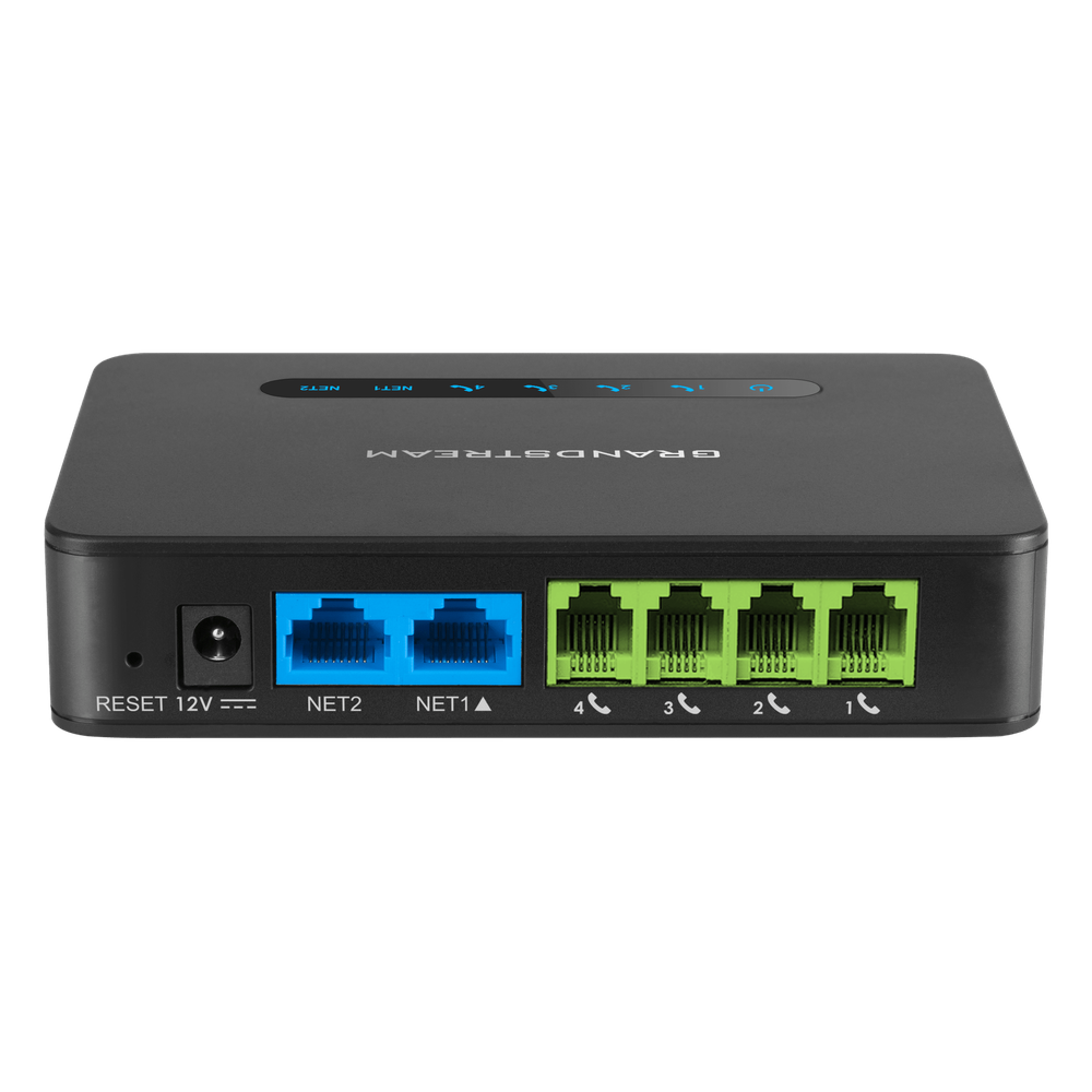 Gateway VoIP con Router NAT / 4 Puertos FXS (Conectar Teléfono Análogo) / Router NAT Gigabit Integrado / Cifrado AES Reforzado / Aprovisionamiento