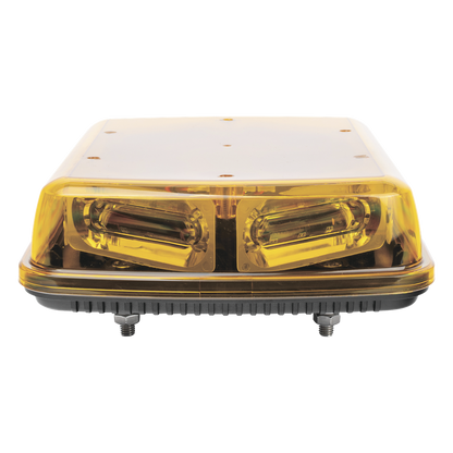 Mini Barra con 18 Poderosos LEDs, Color Ámbar Con Montaje Fijo de Tornillos