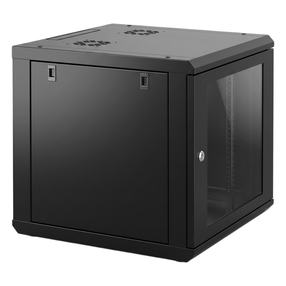 Gabinete de Pared 9U de 635 mm de Profundidad, Rack de 19 in en Acero Reforzado: Compacto y Resistente para Soluciones Profesionales
