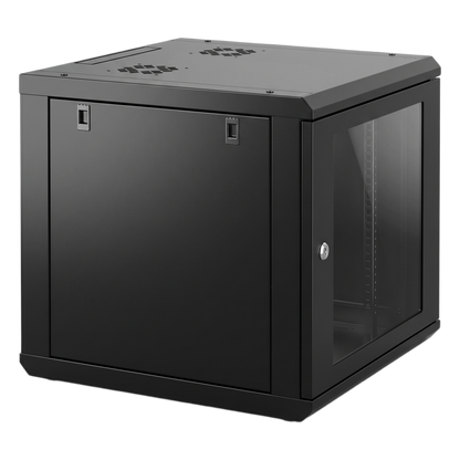 Gabinete de Pared 9U de 635 mm de Profundidad, Rack de 19 in en Acero Reforzado: Compacto y Resistente para Soluciones Profesionales