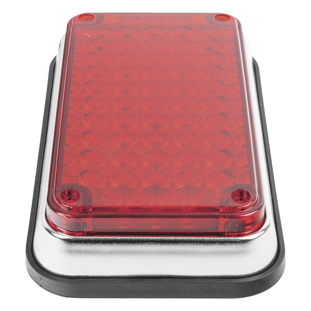 Luz de Advertencia de 6X4", Color Rojo, Ideal para Ambulancias