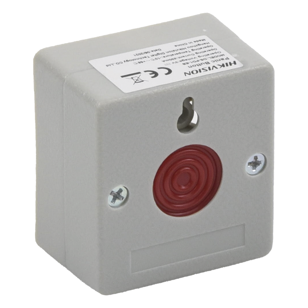 Botón de Pánico Cableado / Compatible con Cualquier Panel de Alarma / LLave de Seguridad / NA/NC / Material Retardante al Fuego (ABS)