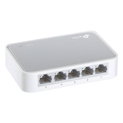 Switch de escritorio 5 puertos 10/100 Mbps