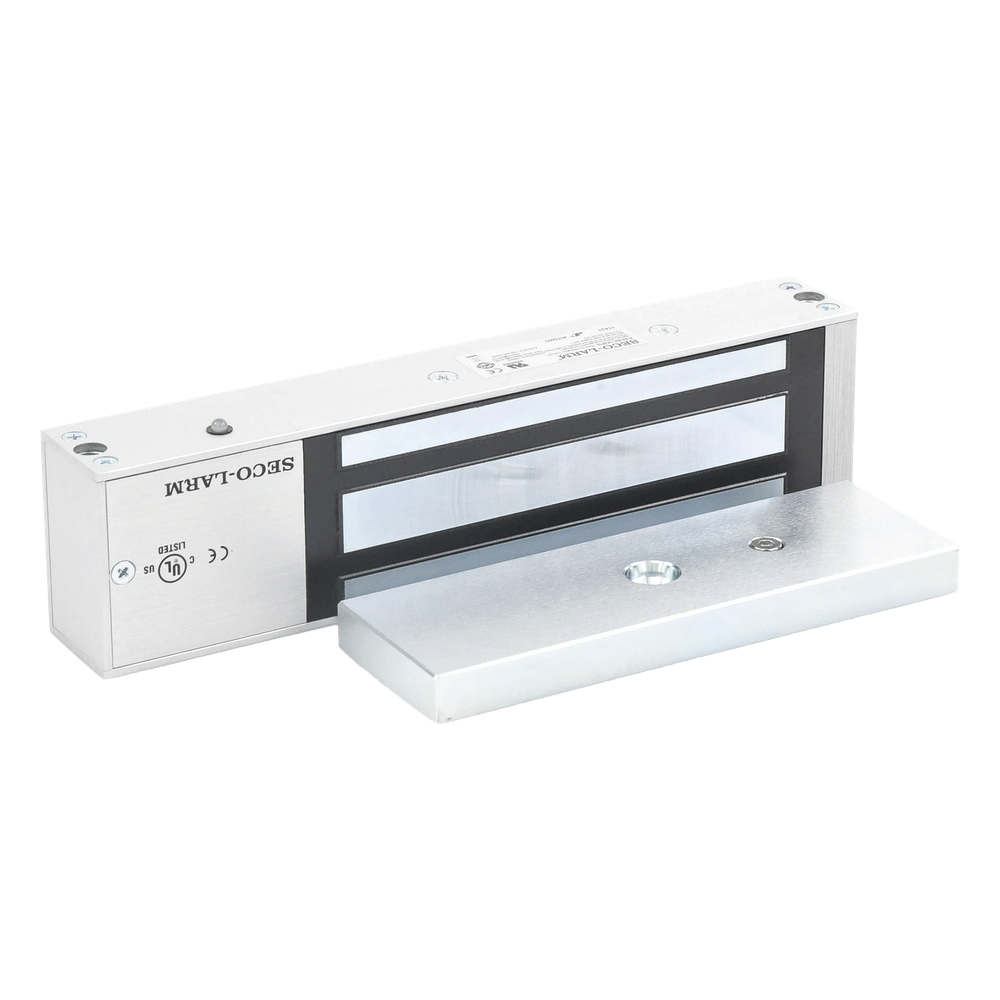 Chapa Magnética de 1200 Lbs / Sensor de Adherencia / Uso en Interior/ LED Indicador / Alimentación 12/24 Vcd Seleccionable / Sin Magnetismo Residual