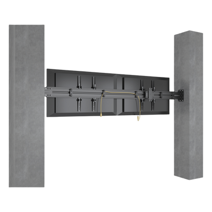 Sistema de Montaje en Pared / Rieles 2000 mm (78.7 in) / Estructura Modular / Soporte Ajustable / Incluye Herramientas y Tornillería Completa