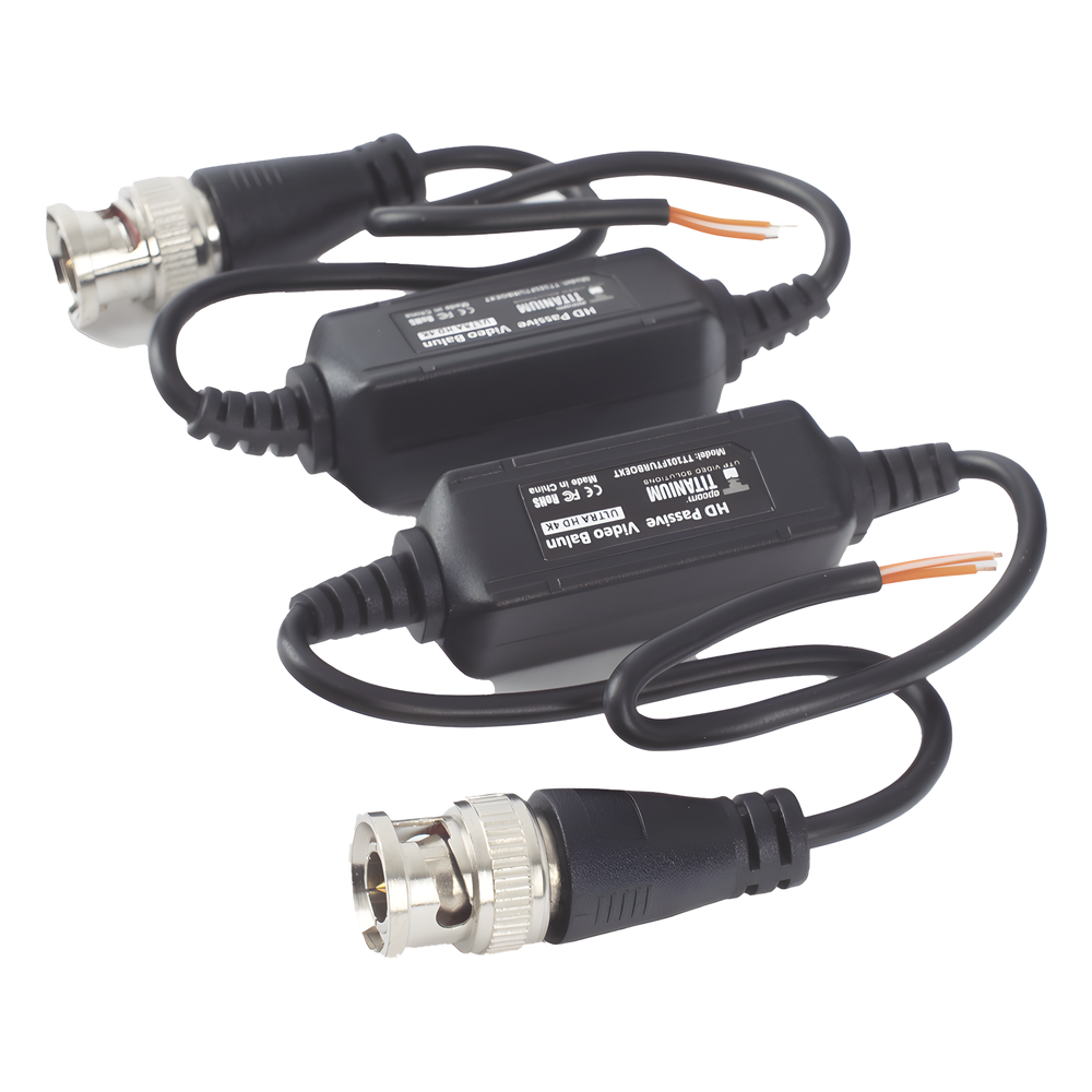 Kit de Transceptores (Baluns) para EXTERIOR TurboHD Hasta 4K HD-TVI / HD-CVI / AHD / CVBS / COAXITRON / AUDIO POR COAXITRON / Menu OSD / CONECTORES