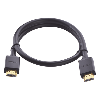 Cable HDMI 2.0 4K@60Hz | 1 Metro (3.28 Pies) | HDR | 3D | HEC (Canal Ethernet HDMI) | ARC (Canal de Retorno de Audio | Color Profundo de 48 Bits |