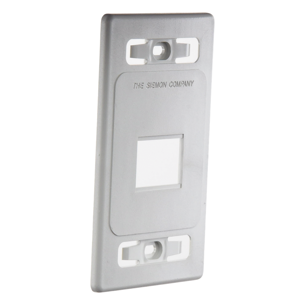 Placa de Pared Modular MAX, de 2 Salidas, Color Blanco