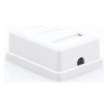 Caja de Pared con 1 Puerto Keystone, Incluye Jack Cat5e