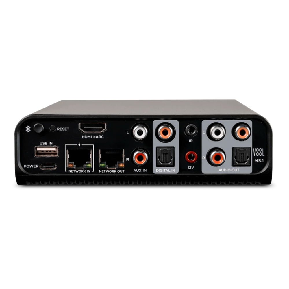 Streamer Audio M Series | Native Streaming™ | AirPlay 2 | Google Cast | Spotify Connect | TIDAL Connect | Bluetooth LE Audio | HDMI eARC | PoE | 12V