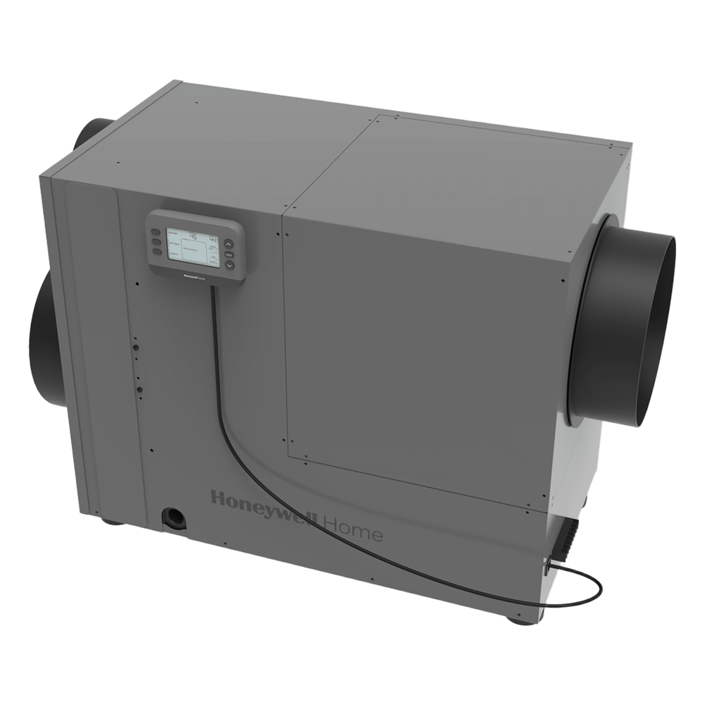 Deshumidificador de casa completa de 90 pints por día con ventilación integrada, salida tri-direccional y sensores de fuga, filtro MERV 8 de 14x20