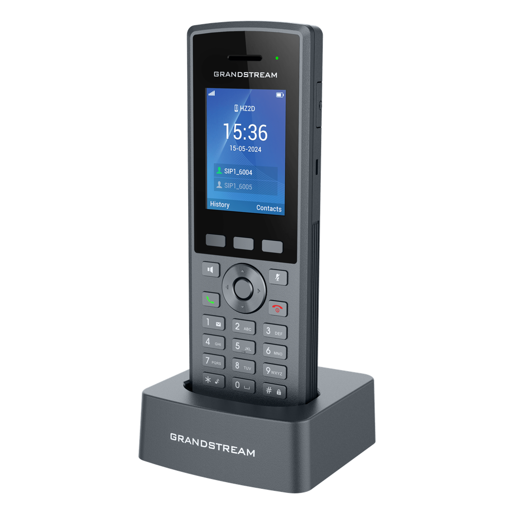 Teléfono Inalámbrico DECT HD Reforzado DP735 / 20 Cuentas SIP / Pantalla TFT LCD 2.4 Pulgadas / Alcance 400 m Exteriores / IP67 / Audio Full HD