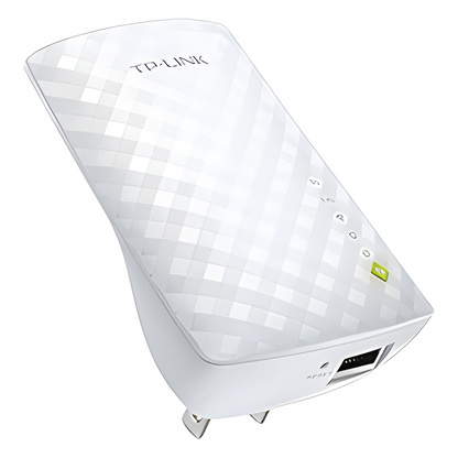 Repetidor / Extensor de Cobertura WiFi AC, 750 Mbps, doble banda 2.4 GHz y 5 GHz, con 1 puerto 10/100 Mbps