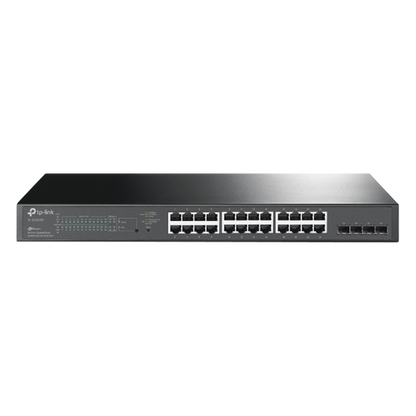 Switch PoE JetStream SDN Administrable 24 puertos 10/100/1000 Mbps + 4 puertos SFP, 24 puertos PoE, 250W, administración centralizada OMADA SDN