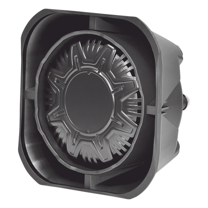 Bocina Compacta de Uso Rudo, 100 Watts de Potencia, Ideal Para Vehículos de Encubierto, Montaje Universal, 11 Ohms de Impedancia
