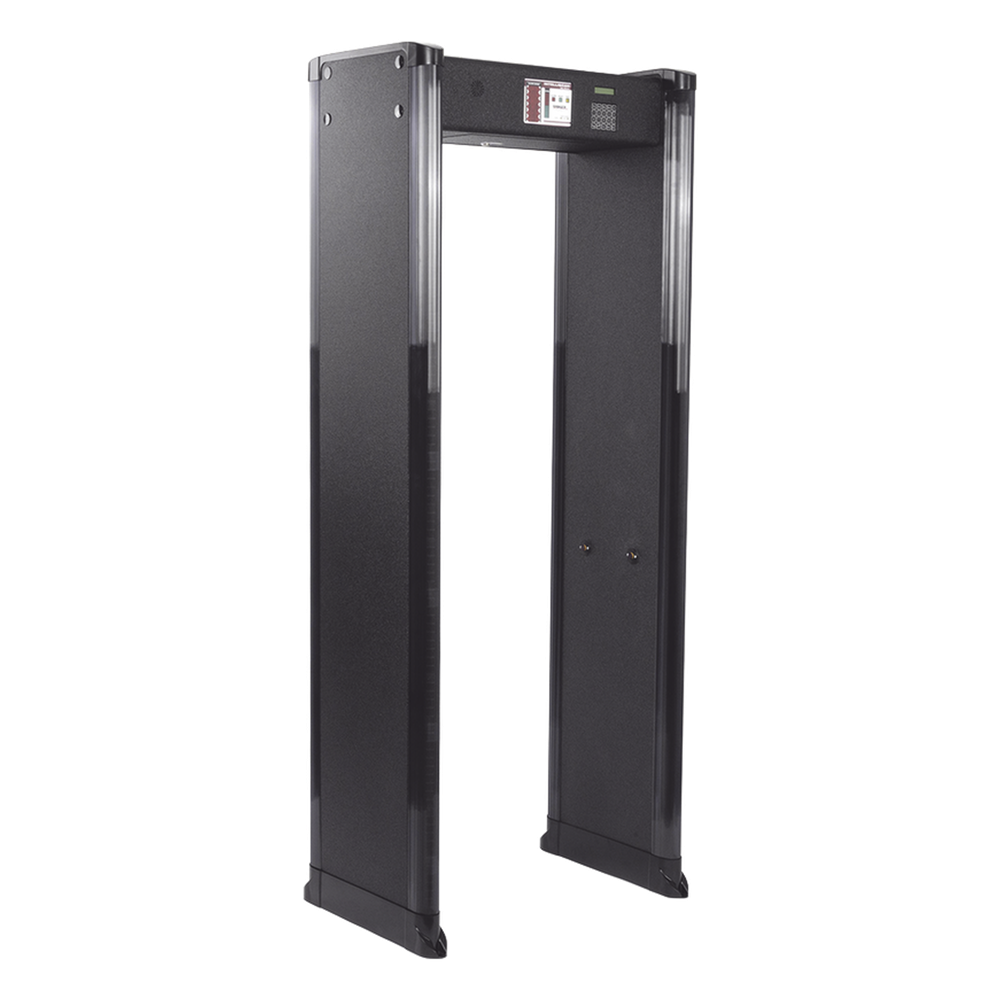 Arco Detector de Metales de 6 Zonas para Intemperie con Anclaje para Fijarse al Piso. Incluye Sensor IR para evitar falsas Alarmas / Certificado por