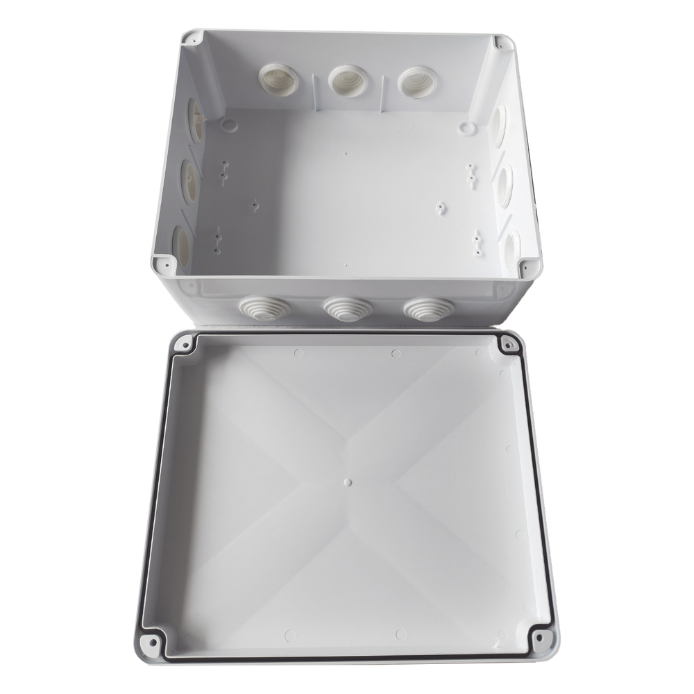Caja de Derivación-Conexión para Exterior IP65 con 12 Entradas / 300 x 250 x 120 mm (11.8 x 9.8 x 4.7 in) / Sellado Seguro con Empaque + 4 Tornillos