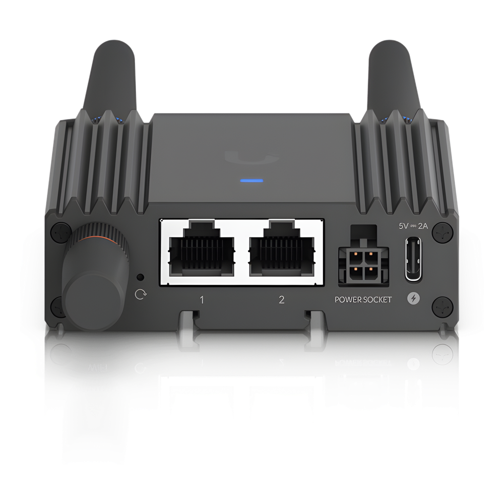 Router UniFi Ultra LTE con WiFi 4 / ranura para 1 tarjeta SIM / 2 Puertos RJ45 10/100Mbps / Alimentación por USB Type-C y ATX DC / Bandas LTE B2, B4