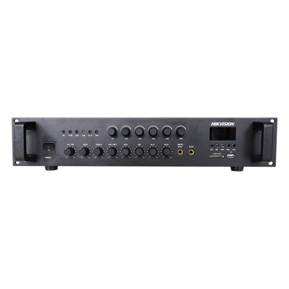 Amplificador de Audio | Bluetooth | 120 W | 6 Zonas con Control de Volumen Independiente | 70/ 100V COM | Montaje en Rack | Voceo y Musica Ambiental