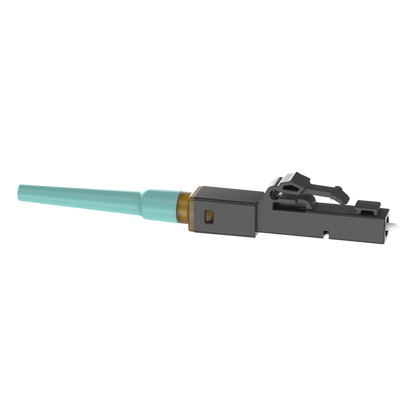 Conector LC de Empalme por Fusion OmniSplice™, Para Fibra Óptica Multimodo 50/125µm OM3/OM4/OM5, Color Aqua