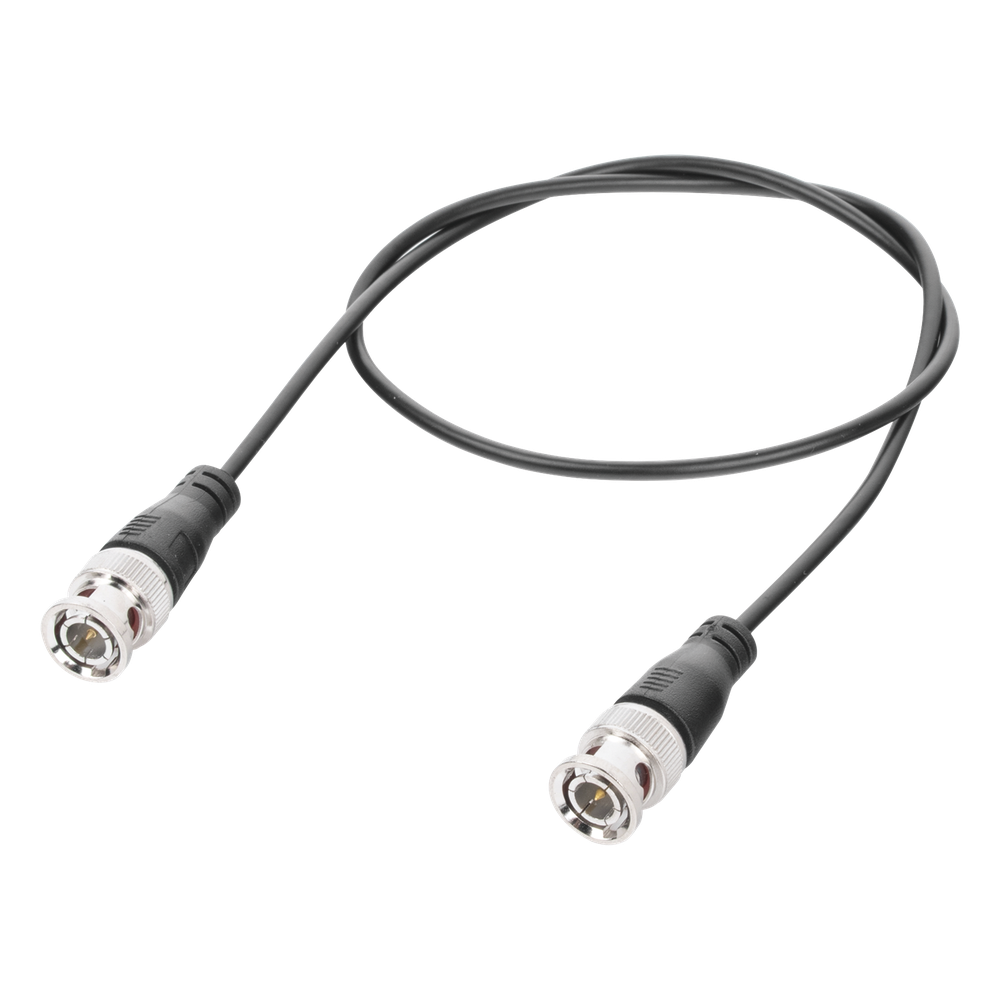 Cable Coaxial Armado con Conector BNC (Video) / Longitud de 0.6 Metros (1.97 Pies) / Optimizado para Cámaras 4K / Uso en Interior