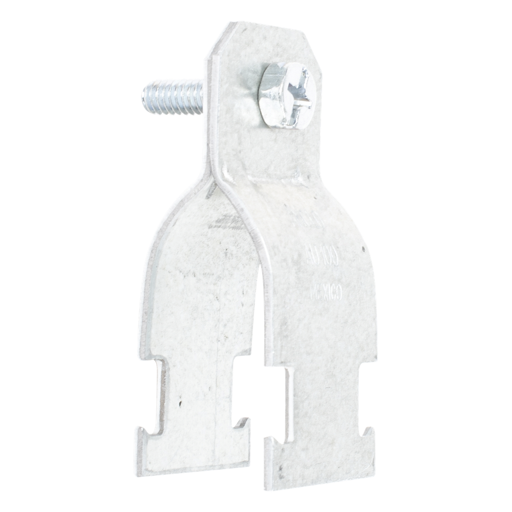 Abrazadera Unicanal para Conduit Pared Delgada de 1 1/2" (38 mm).