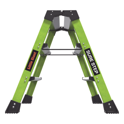 Escalera Plegable 2 Peldaños de Fibra de Vidrio / Tamaño 66 cm ( 2' 2").
