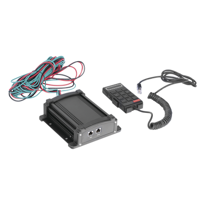 Sirena Vehicular de 100W de Potencia Con Controlador Unimando, Micrófono, Control de Tonos y Patrones de destello de Barras de Luces Serie X67 / X75