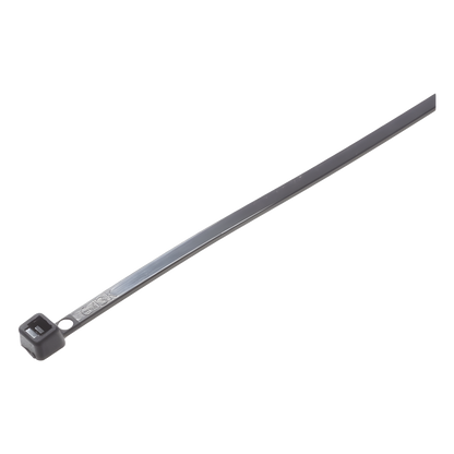 Cincho STRONGHOLD, 370 mm largo x 4.8mm ancho, Tensión 50 lb (222 N) Nylon 6,6 Color Negro, Paquete de 100 Piezas