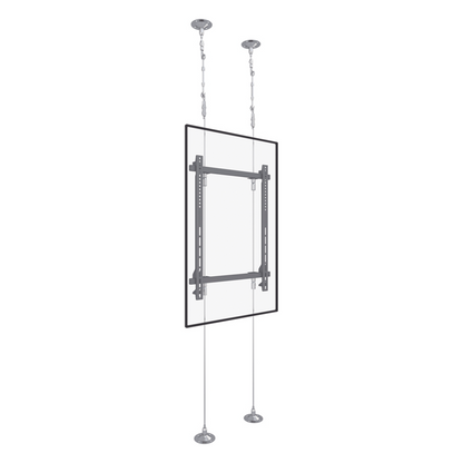 Montaje Cableado de Acero| Suelo a Techo| Capacidad Máx. de Carga 30kg| Para Pantallas de 32" ~ 75"| VESA 400 x 600