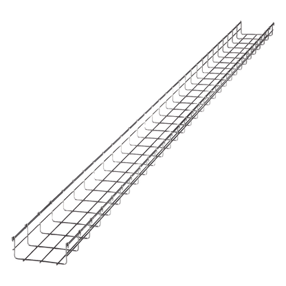 Charola Tipo Malla 66/150 mm, Acabado Electro Zinc, Hasta 158 Cables Cat6, Tramo de 3 Metros