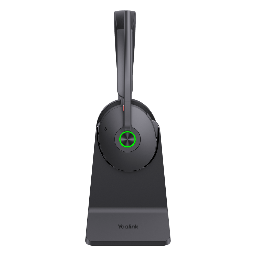 Auriculares estéreo Yealink BH74 edición MS con base de carga / Bluetooth 5.3 con adaptador USB C&A / Cancelación activa de ruido / 32 horas de