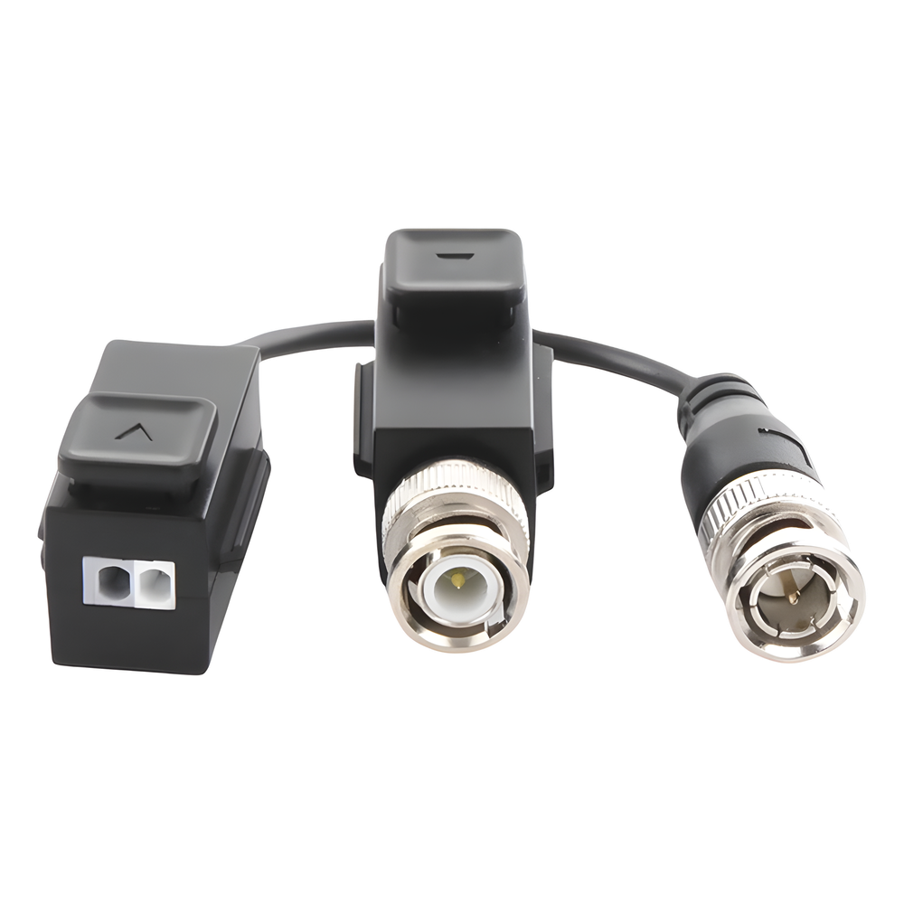 Kit de Transceptor (Balluns) TURBOHD con Boton Push / Hasta 8 MP (4K) / 100% Cobre / Soporta HD-TVI / AHD / CVI / CVBS / Audio por Coaxitron / Datos