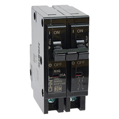 MCB - Interruptor Termomagnético Enchufable, Serie: B2Q, 2P, 50A, 240V (SKU:1002285)