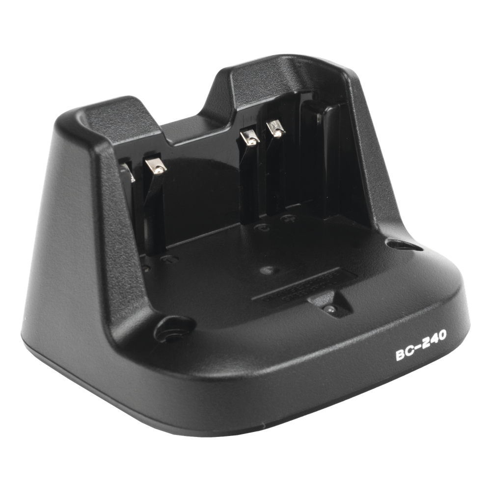 Cargador Rápido de Escritorio / Carga en 2.2 Horas / LED Multicolor / Protecciones de Voltaje y Temperatura / Para Batería TXBP298 y Radios ICOM