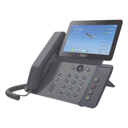 Videoteléfono IP inteligente Insignia, Android 9.0, 20 líneas SIP, pantalla a color 7" ajustable, Teclado de iluminación configurable, PoE