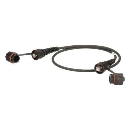 Patch Cord Cat6A IndustrialNet, Blindado S/FTP, Con Plug Industrial y Tapa en Cada Extremo, 10 Metros
