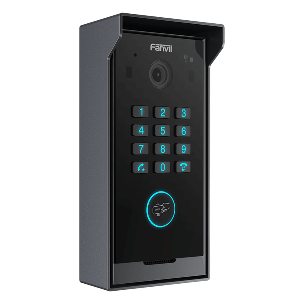 Videoportero Slim IP SIP con Cámara HD, IP IP65, Teclado Numérico y Relé, Apertura por BLE, Tarjeta, Remoto, Protocolo ONVIF, Compatible con App