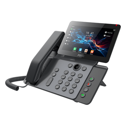 Teléfono IP Empresarial V66 Prime, Pantalla Táctil Color 7 Pulgadas, Audio HD Opus, Video 1080p, Wi-Fi 6, Bluetooth 5.4, 20 Líneas SIP, 6-Way