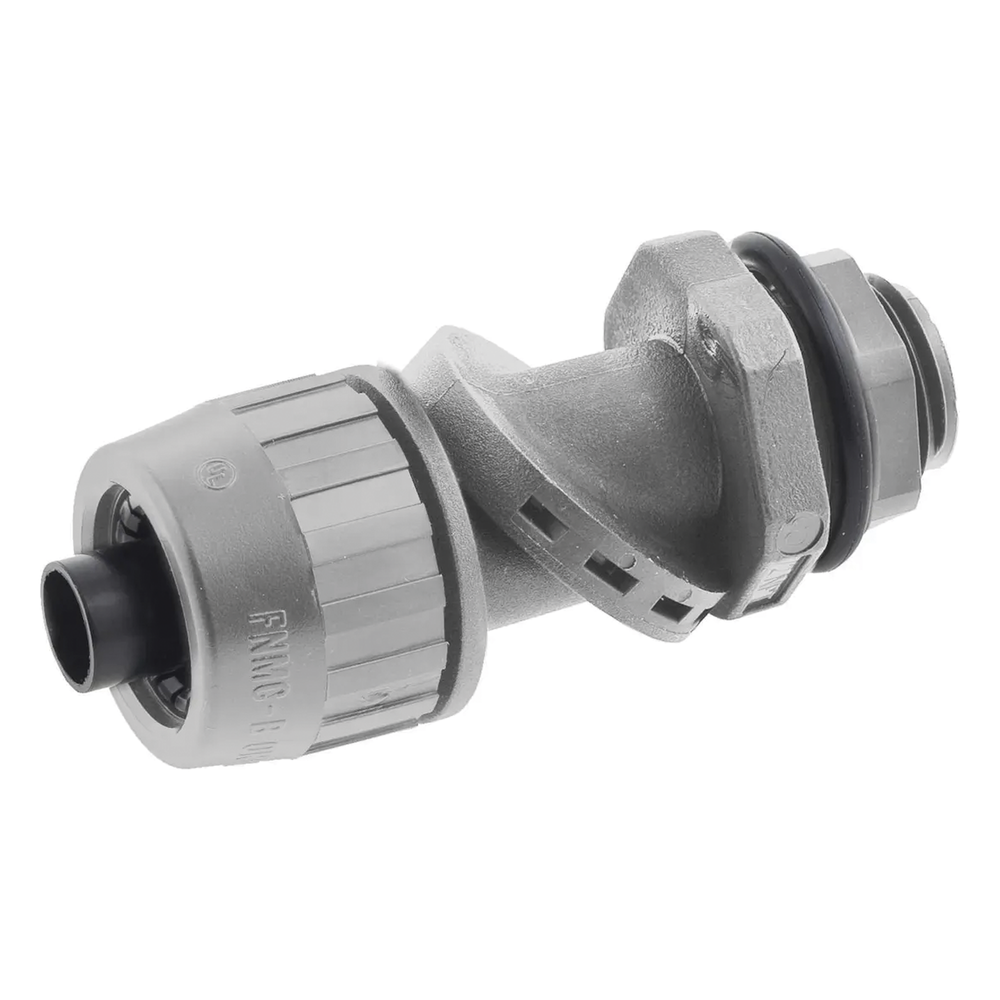Conector Multi Posición de Nylon de 3/4" para Tubería Liquidtight Polytuff.