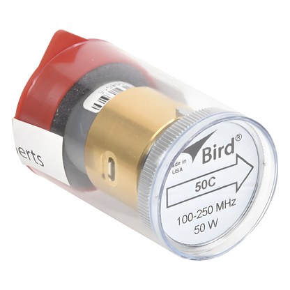 Elemento de 50 Watt en linea 7/8" para Wattmetro BIRD 43 en Rango de Frecuencia de 100 a 250 MHz.