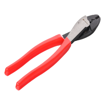 Pinza de 9.5" para cortar y crimpar ( ponchar ) terminales Aislados y No aislados
