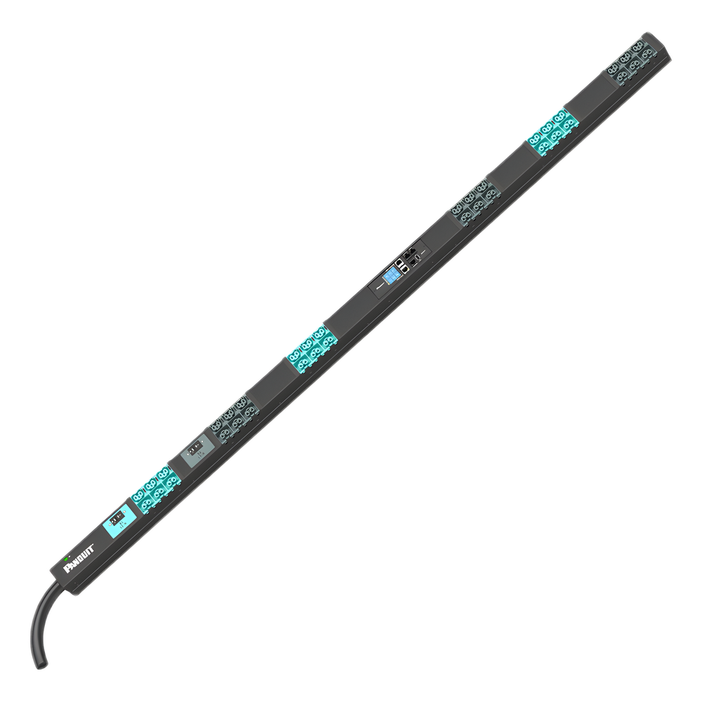 PDU EL2P Inteligente Monitoreable (MI) para Distribución de Energía, Enchufe de Entrada IEC 60309 2P+E 6h, Con 18 Salidas C13/C15 y 18