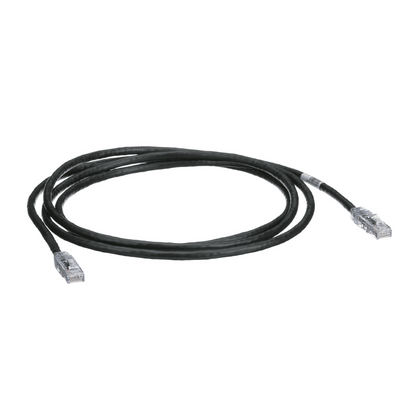 Cable de Parcheo TX6, UTP Cat6, 24 AWG, CM, Color Negro, 2.13 Metros (7 Pies)
