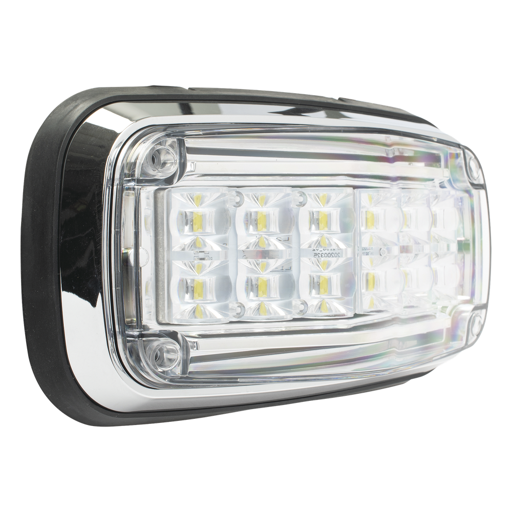 Luz de advertencia 8 X 4", Color Claro, IP67, SAE, Ideal para Ambulancias