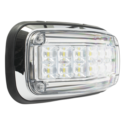 Luz de advertencia 8 X 4", Color Claro, IP67, SAE, Ideal para Ambulancias