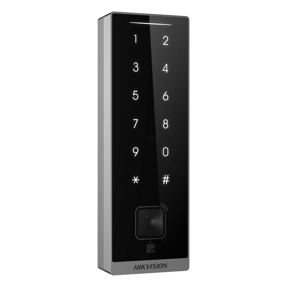 Teclado Esclavo con Lector de Tarjetas Virtuales Bluetooth y Códigos QR / Tarjetas MIFARE y PROX EM / Contraseñas / RS-485 Wiegand OSDP / Frecuencias